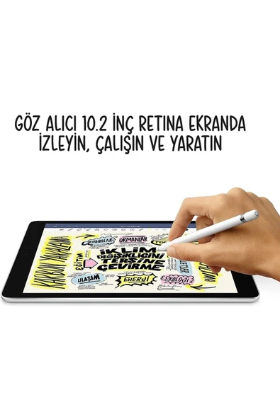 Apple iPad 9. Nesil 64 GB 10.2" Wi-Fi Gümüş Tablet (Apple Türkiye Garantili) - 5