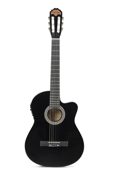 Miguel Artegas Mag65Cebk Siyah Elektro Klasik Gitar