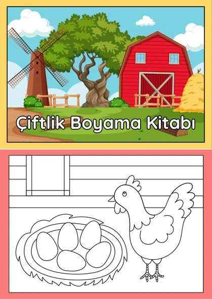 3-9 YAŞ Çocuklara Boyama Yapmayı Öğreten Spiralli Kitap - 5