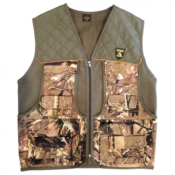 CANVAS KUMAŞ AVCI YELEĞİ YEŞİL MEŞE S BEDEN YEL27168YMK ürün görseli