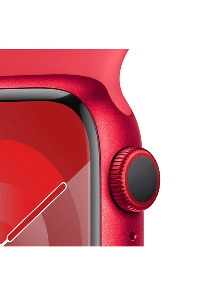Apple Watch Series 9 GPS + Cellular 41mm (PRODUCT)RED Alüminyum Kasa (PRODUCT)RED Spor Kordon - M/L - 3