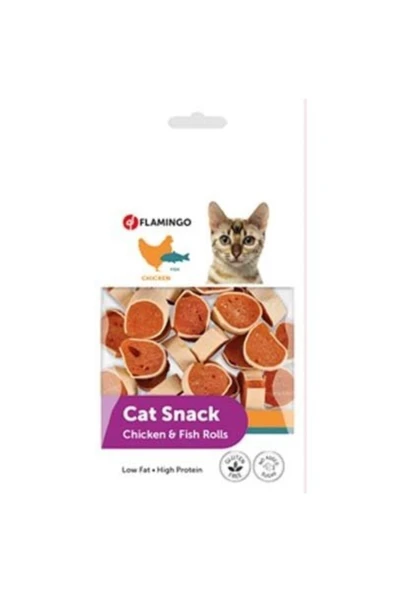 Flamingo Hapki Tavuklu Ve Balıklı Kedi Ödül Maması 50 Gr