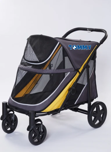 Tommy Evcil Hayvan Arabası Gri 112*65*100cm Max 40kg ürün görseli