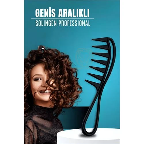 Geniş Dişli Stil Tarağı Karbon