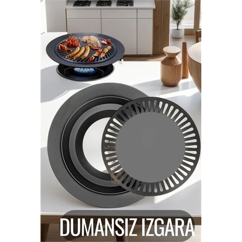 Kokusuz Dumansız Izgara Su Hazneli Ocak Üstü Grill ürün görseli