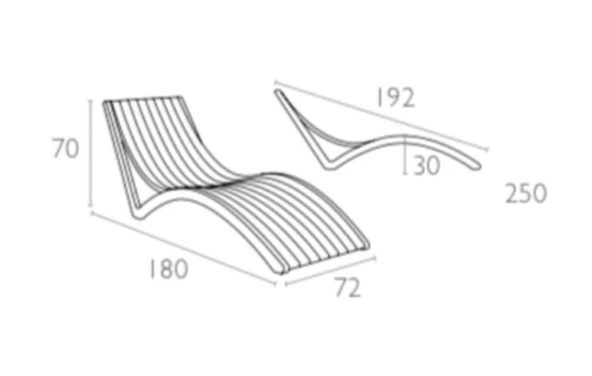Omnipazar TRK-087 Siesta Minderli Yastıklı Lüks Ergonomik Slim Şezlong - 8