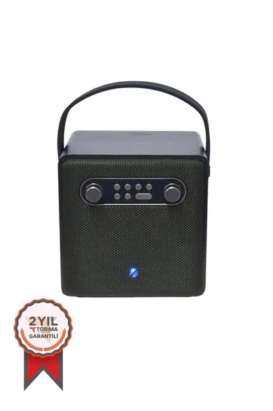 Bts-1688 Yeşil Mikrofonlu Karaoke Bluetooth Hoparlör - 2