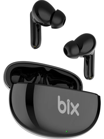 Bix BXTW1 Soundcraft TWS ANC Aktif Gürültü Önleyici Bluetooth 5.2 Ipx4 Kulak İçi Kulaklık Siyah