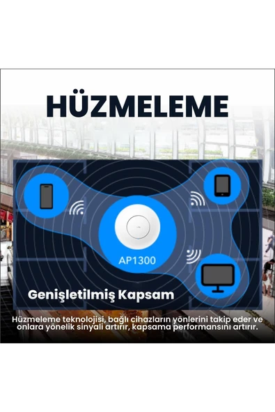 CUDY Ap1300 5ghz 867 Mbps, 2.4ghz 300 Mbps Wifi Gigabit Ip65 Indoor Access Point (ac1200 Serisi) - 4