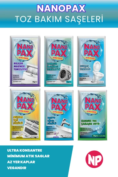 Çamaşır Makinesi Temizleyici Toz Bakım Saşesi (6 adet X 10gr) - 5