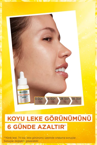 Garnier C Vitamini Parlak Süper Aydınlatıcı Serum %3,5 (Niasinamid) (C Vitamini) (BHA-Salisilik Asit) 30ml30ml - 7