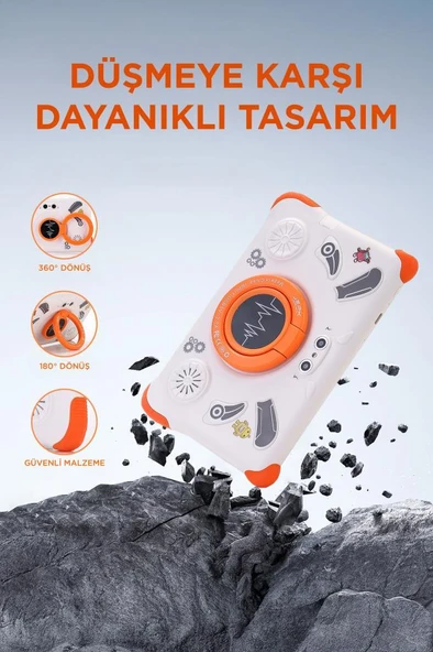 Torima T15 Beyaz 4GB +128 GB Tablet Çocuk Tableti Kılıf Hediyeli - 4