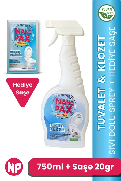 Tuvalet Temizleyici & 1 adet Hediye Toz Temizlik Saşesi