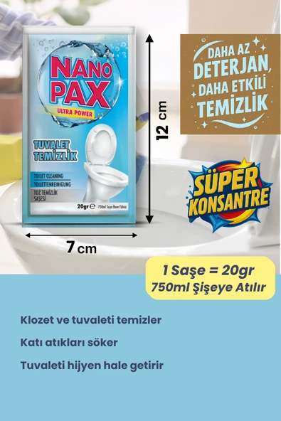 Tuvalet Temizleyici & 1 adet Hediye Toz Temizlik Saşesi - 3