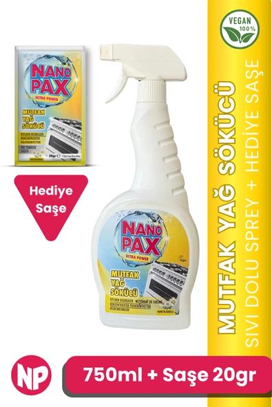 Mutfak - Yağ Sökücü & 1 adet Hediye Toz Temizlik Saşesi