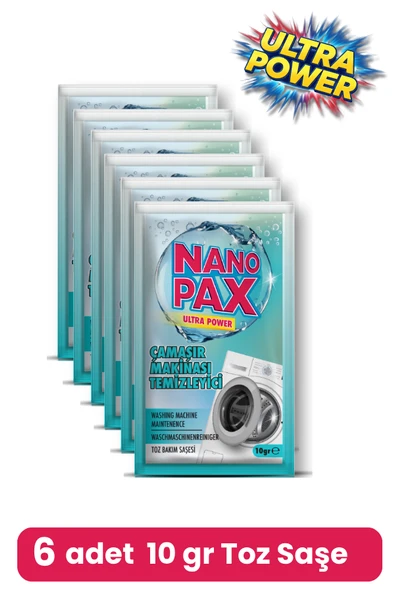 Çamaşır Makinesi Temizleyici Toz Bakım Saşesi (6 adet X 10gr) - 2