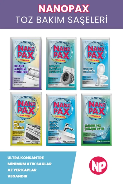 Bulaşık Makinesi Temizleyici Toz Bakım Saşesi (6 adet X 10gr) - 5