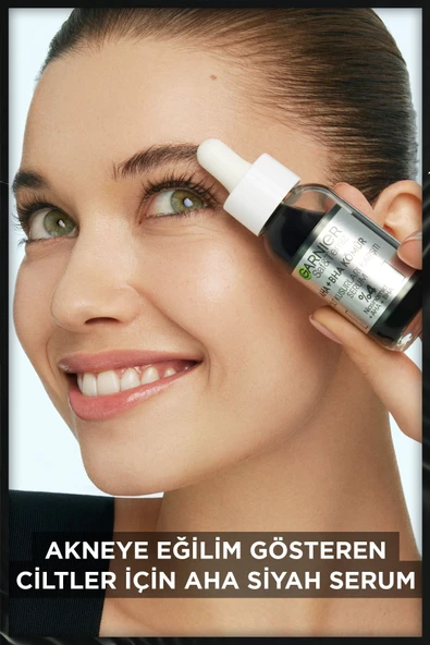 GarnIer Aha Bha Cilt Kusurları Karşıtı Siyah Serum %4 (Niasinamid) (AHA Peeling Etkisi) (BHA-Salisilik Asit) 30ml - 3