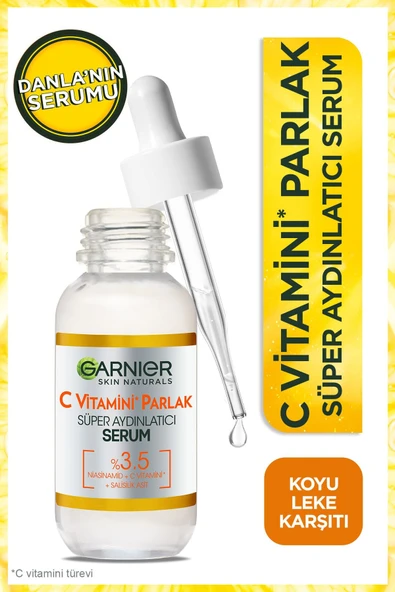 Garnier C Vitamini Parlak Süper Aydınlatıcı Serum %3,5 (Niasinamid) (C Vitamini) (BHA-Salisilik Asit) 30ml30ml - 4