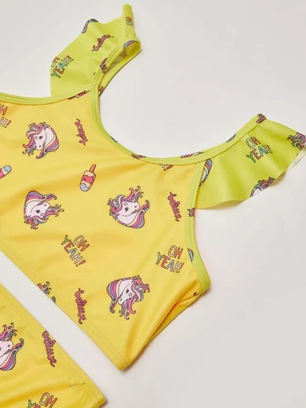 UNICORN KIZ ÇOCUK BIKINI TAKIM DB200556CM - 5