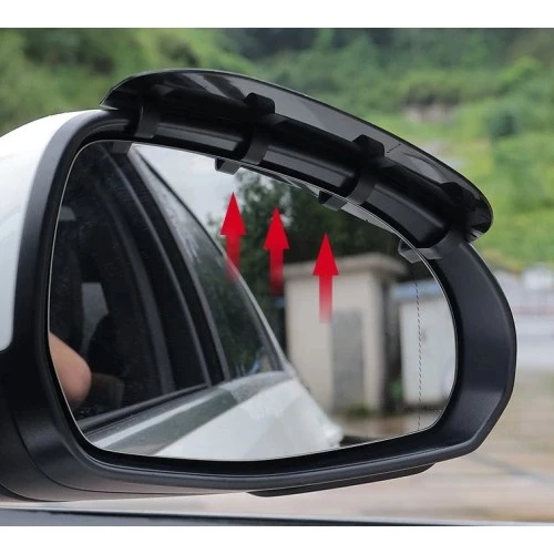 Araba Ayna Yağmur Koruyucu Siper Karbon Desenli - 5