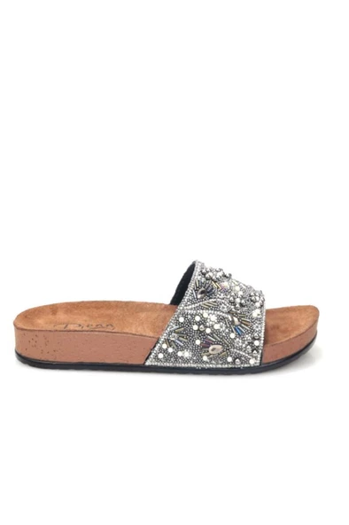 Papuçcity Pien 03172 Ortopedik Kadın Taşlı Terlik ürün görseli