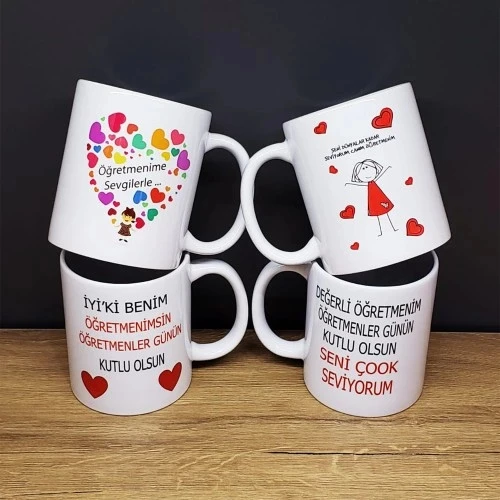 Öğretmenler Gününe Özel Baskılı Kupa Bardak - 3