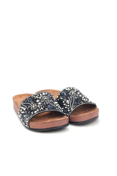 Papuçcity Pien 03172 Ortopedik Kadın Taşlı Terlik - Resim 5