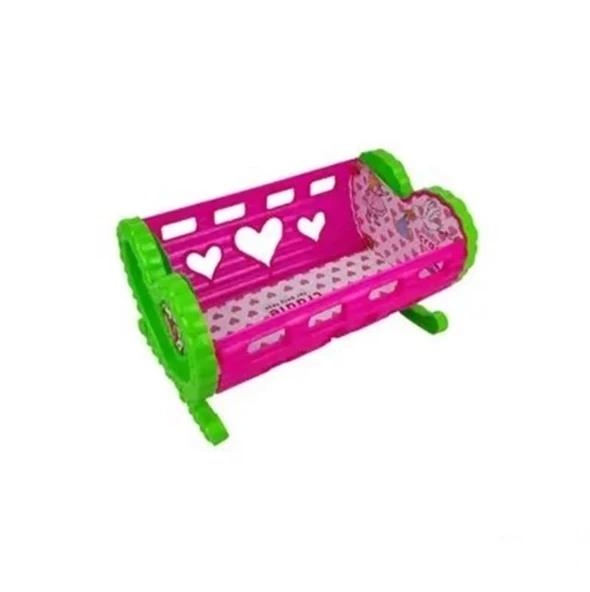Oyuncak Plastik Küçük Beşik 27 cm - 4