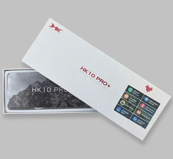 HK10 Pro Plus Amoled Ekran G-Sensörü Galeri Ses Kayıt Ios Android Uyumlu Akıllı Saat - 4