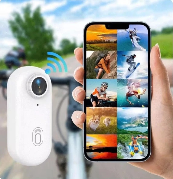 Giyilebilir Mini Aksiyon Kamera Video Kaydedici Spor Bisiklet Sörf - 5