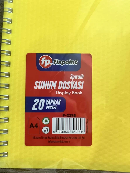 Fixpoint Spiralli Sunum Dosyası 20 Yaprak - 11