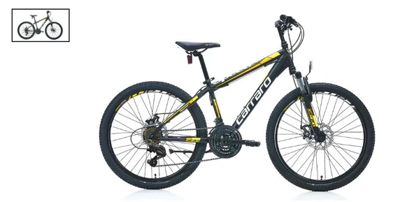 CARRARO SPEED 241 24 360H 21-V MD MAT SIYAH-SARI-AÇIK TURUNCU R1