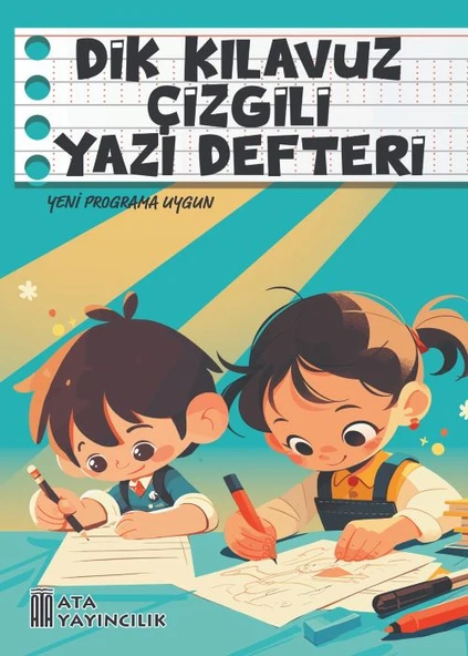 1. Sınıf Yeni Müfredata Uygun Dik Kılavuz Çizgili Yazı Defteri Orta Boy (6 Adet) - 6