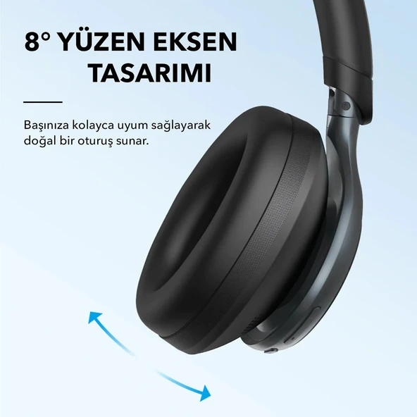 Anker SoundCore Space One ANC Kulak Üstü Bluetooth Kulaklık Siyah - 3