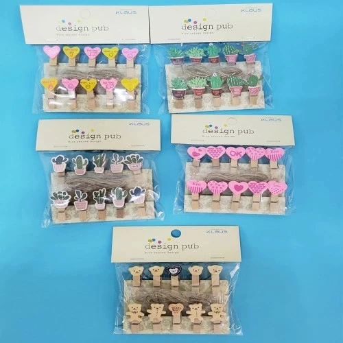 Figürlü İpli Notluk Mandal - 2