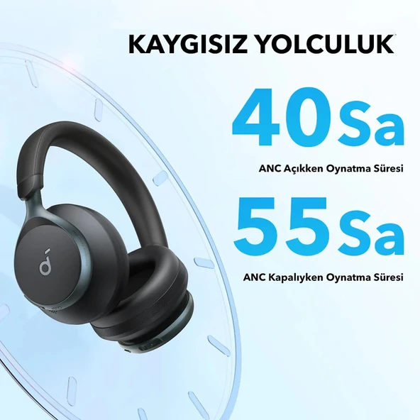 Anker SoundCore Space One ANC Kulak Üstü Bluetooth Kulaklık Siyah - 2