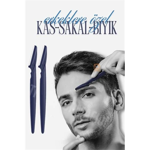 Erkek Kaş Şekillendirme Tüy Alma Jileti 2 ADET ürün görseli