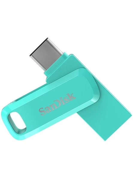SANDISK Ultra Dual Drive Go 128GB Type-C USB 3.1 SDDDC3-128G-G46G Tiffany Green USB Bellek - 2