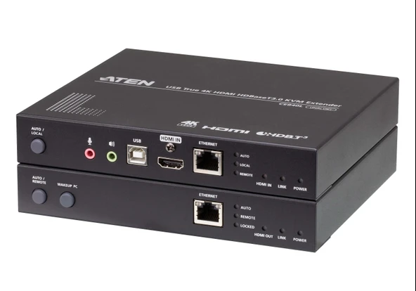 USB True 4K HDMI HDBaseT 3.0 KVM Extender (4K@100m)