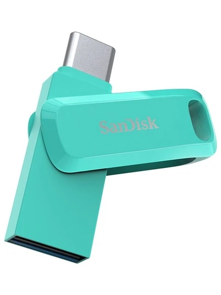 SANDISK Ultra Dual Drive Go 128GB Type-C USB 3.1 SDDDC3-128G-G46G Tiffany Green USB Bellek - 4
