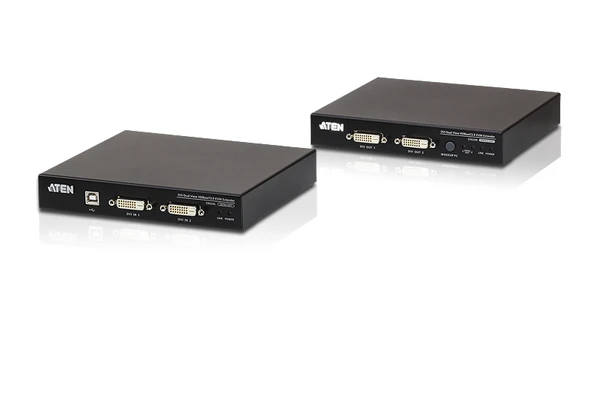 USB DVI Dual View HDBaseT™ 2.0 KVM (Keyboard/Video Monitor/Mouse) Mesafe Uzatma Cihazı (1920 x 1200 @100 m ya da 150m)<br> 
USB DVI Dual View HDBaseT™ 2.0 KVM Extender (1920 x 1200 @100 m)