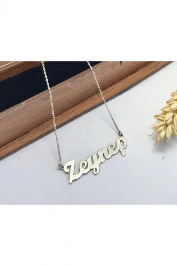 Kadın Gümüş Zeynep İsimli Kolye