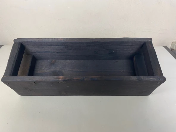 Wood&Pot Dekoratif Yakisugi Saksılık - 52x17x13