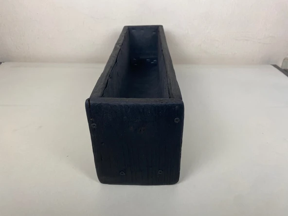 Wood&Pot Dekoratif Yakisugi Saksı - 55x12x14 - 3