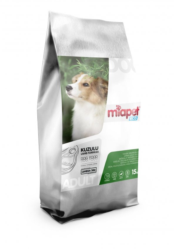 Miapet Eco Kuzulu Yetişkin Köpek Maması 15 KG