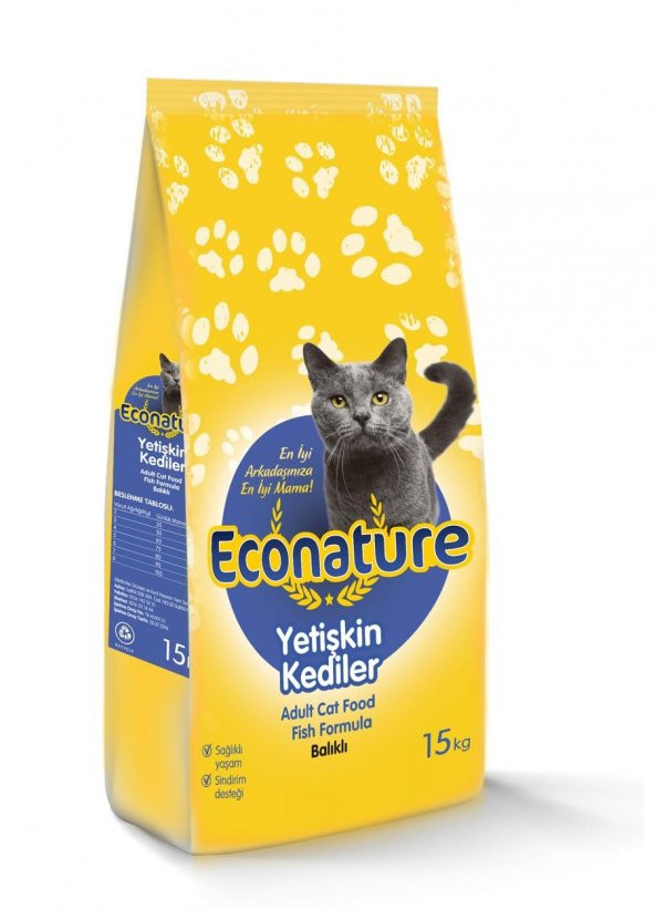 EcoNature Balık Etli Yetişkin Kedi Maması 15 KG - 2