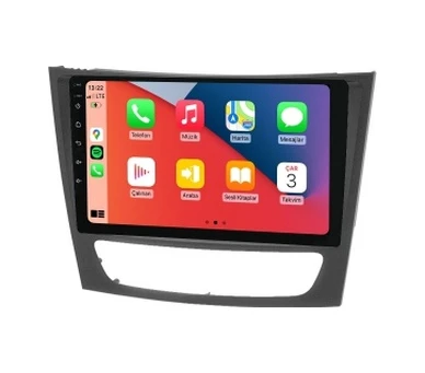 Mercedes Benz E Serisi W211 2002-2009 4GB Ram 64GB Hafıza 8 Çekirdek Carplay Kamera Android Multimedya - 2
