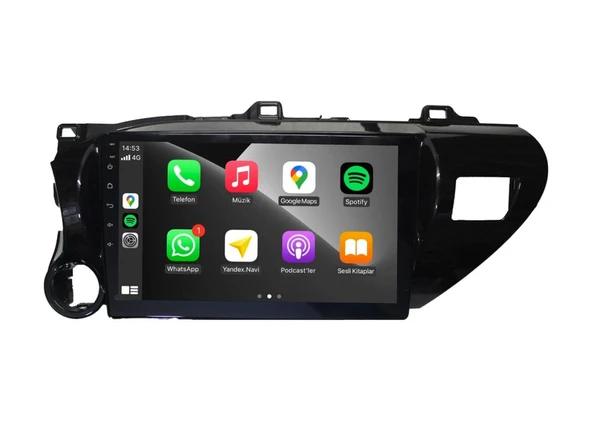 Toyota Hilux 2016-2023 8GB Ram 128GB Hafıza 8 Çekirdek Carplay Kamera Android Multimedya - Resim 2