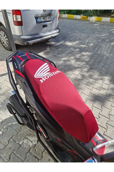 Pcx Tüm Yıllara Uygun Bordo Rengi Koltuk Kılıfı Scuba Kumaş Hediyeli Paket - 2